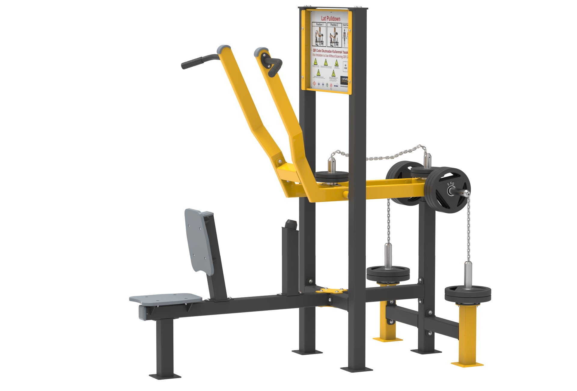 Fitness Series with Weight Plate LAT PULLDOWN LDF 2140