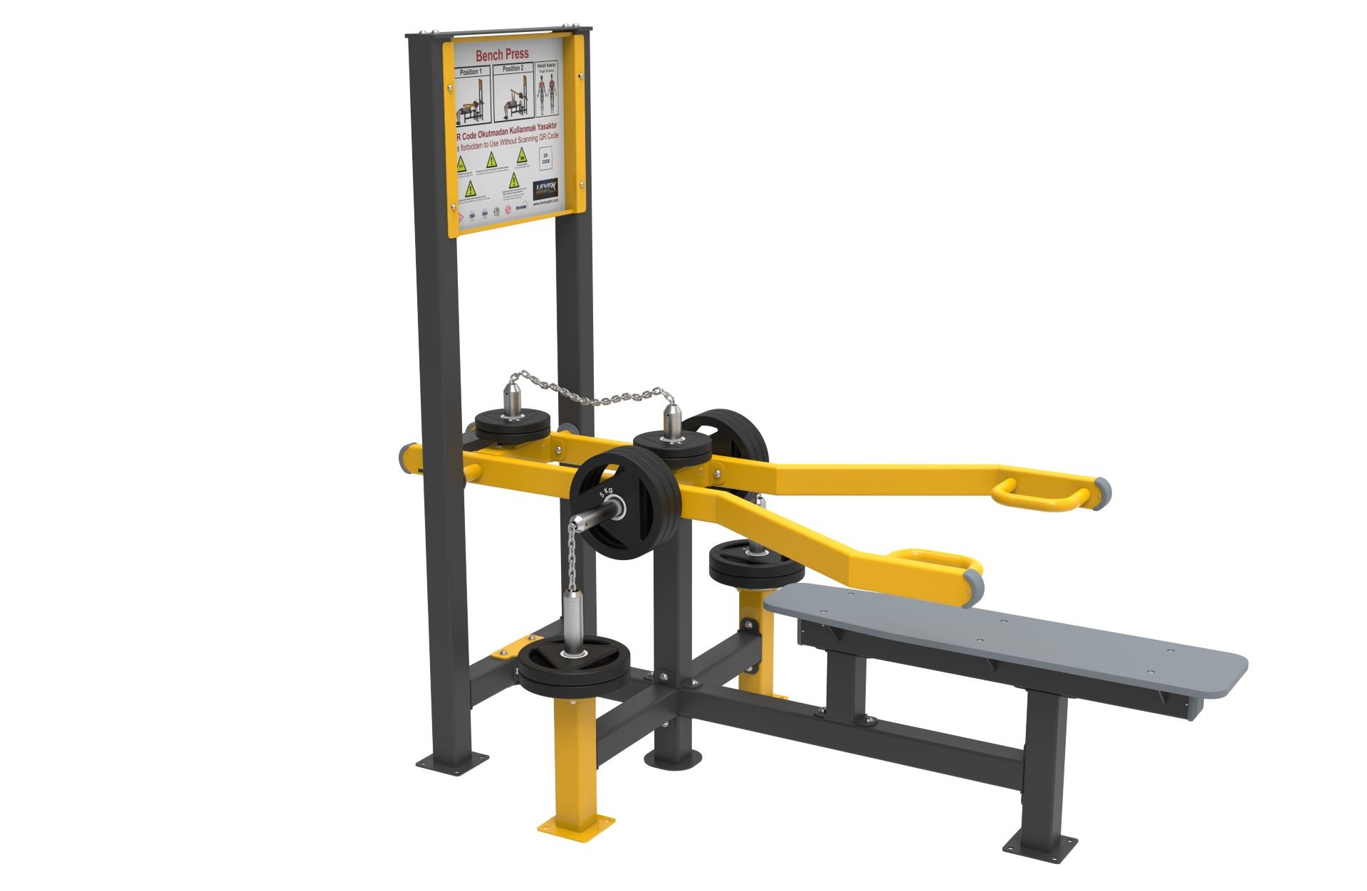 Fitness Series with Weight Plate BENCH PRESS LDF 2160