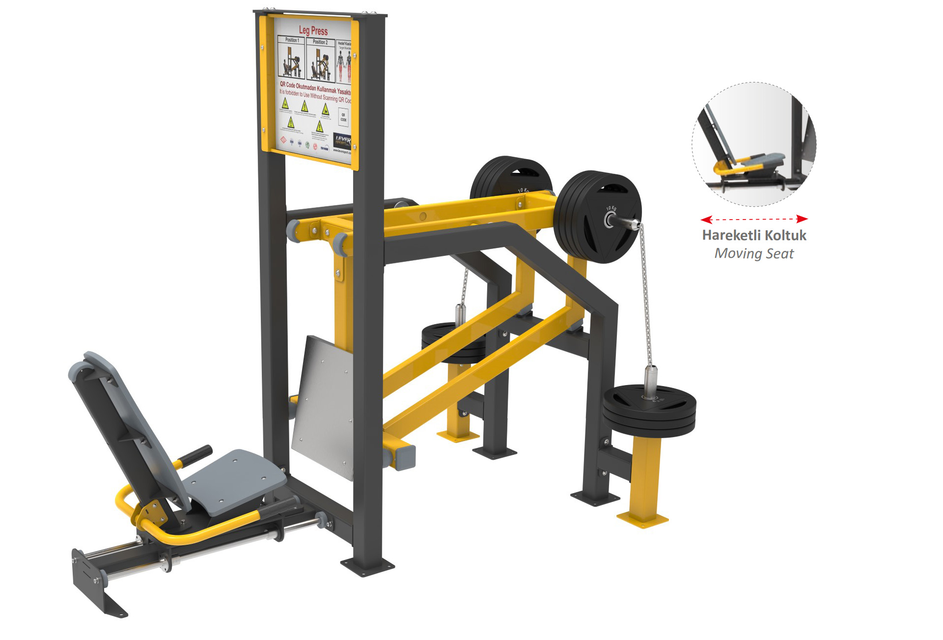 Fitness Series with Weight Plate LEG PRESS LDF 2130